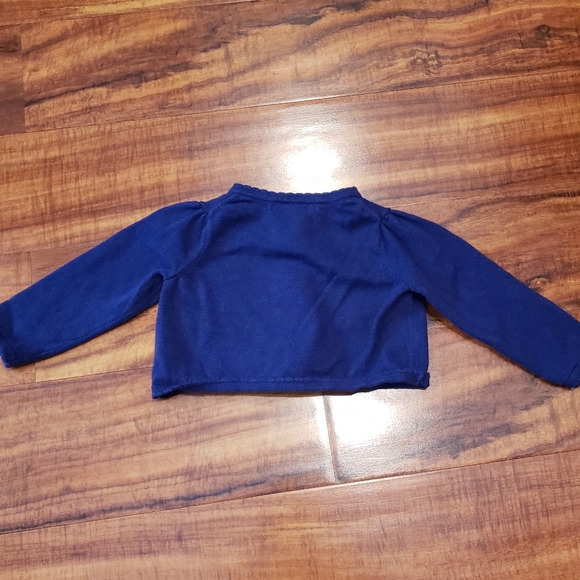 Janie and Jack EUC 6-12 months floral embroidered cardigan, floral vine skirt - Picture 6 of 11